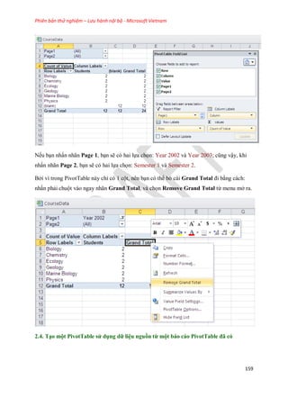 Hướng dẫn sử dụng  Excel 2010