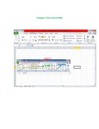 Trabajo n° 01 en Excel 2010
 