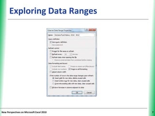 Excel 2010 data tab | PPT