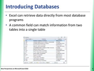 Excel 2010 data tab | PPT