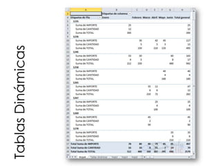 Tablas Dinámicas
 
