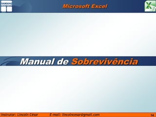 14Microsoft ExcelManual deSobrevivência