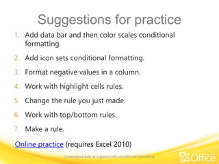Excel 2010 training presentation understand data at a glance with ...