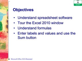 Excel 2010 Unit A PPT | PDF