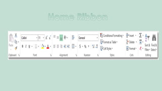 Excel 2013 ribbons | PPTX