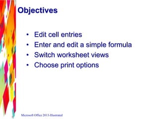 Excel 2013 Unit A | PPTX