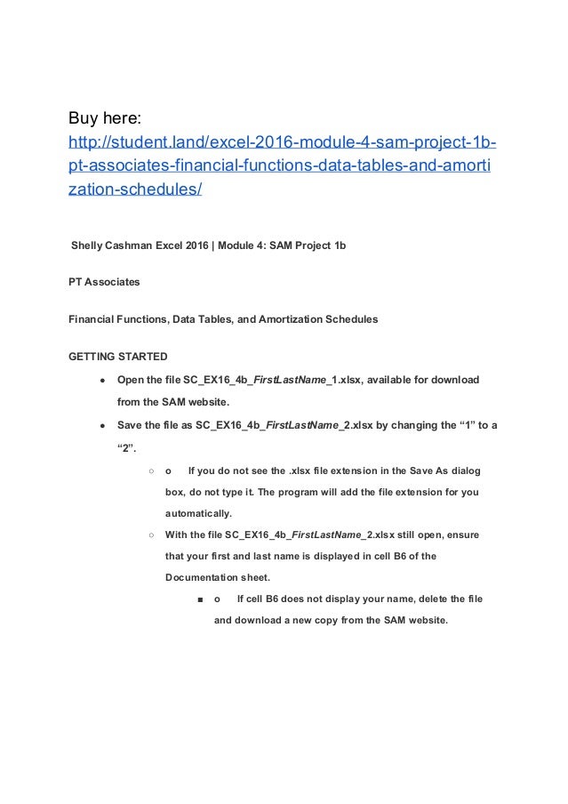 excel 2016 module 4