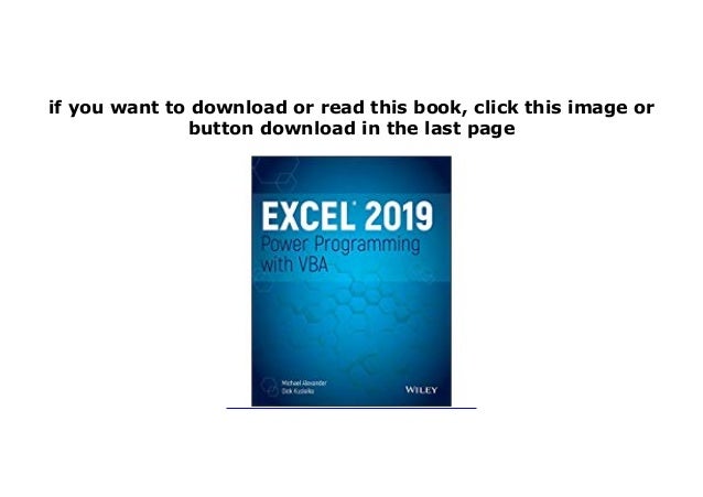 excel 2019 power programming with vba files