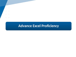 Excel Advanced PPT and MS office for .pptx