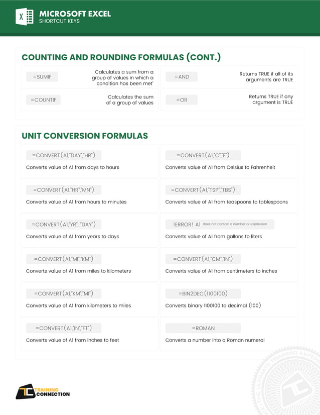 Excel advanced formulas | PDF