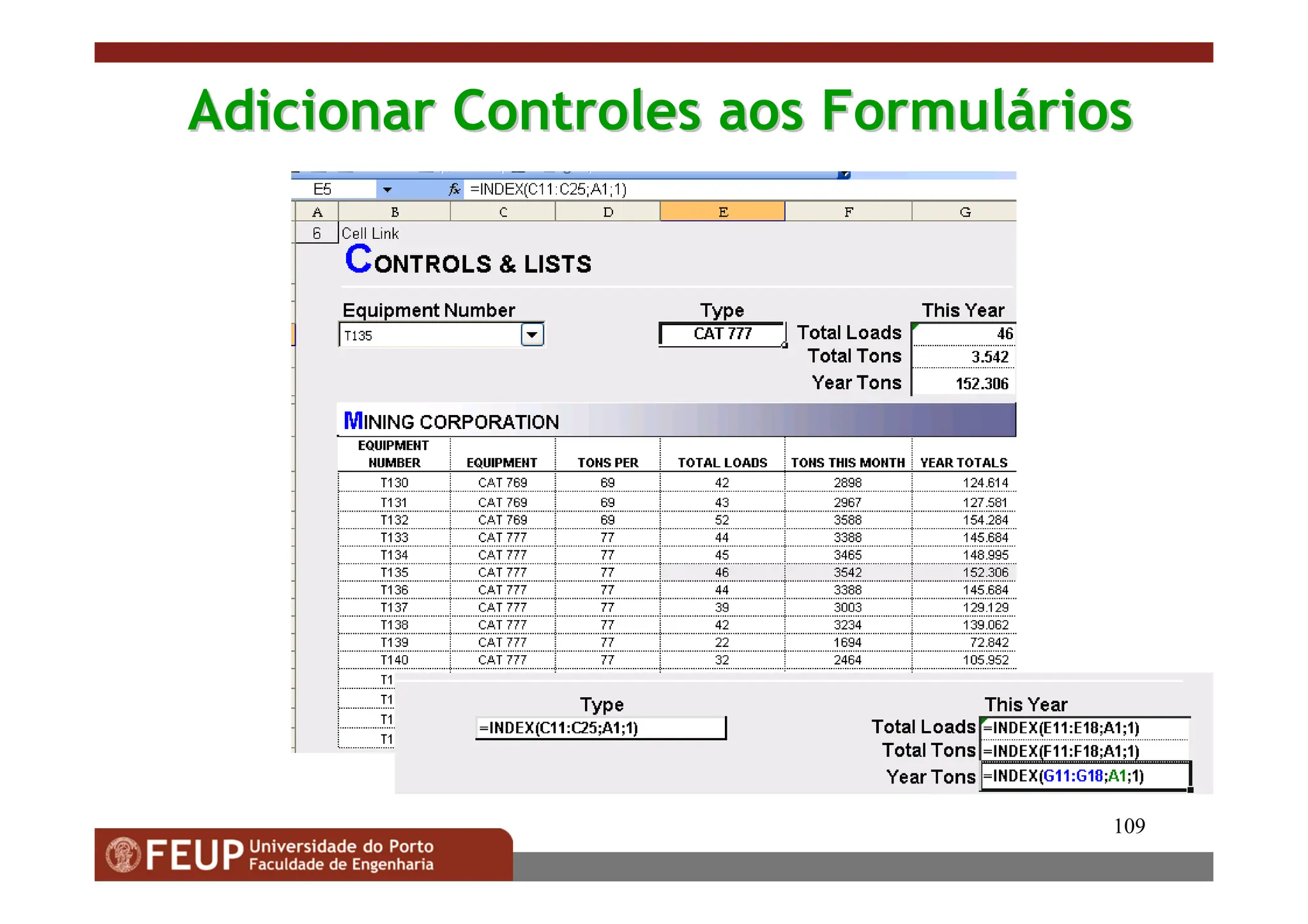 109
Adicionar Controles aos Formul
Adicionar Controles aos Formulá
ários
rios
 