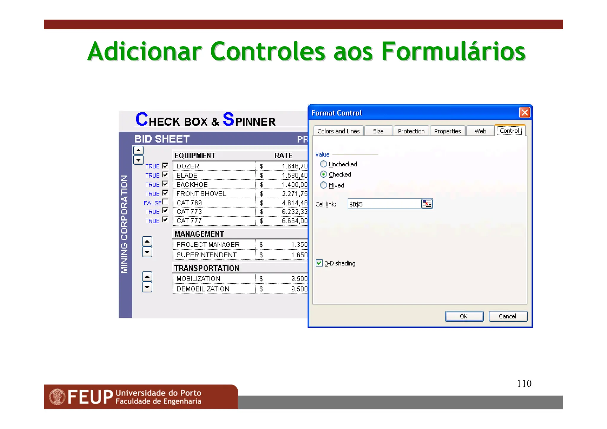 110
Adicionar Controles aos Formul
Adicionar Controles aos Formulá
ários
rios
 