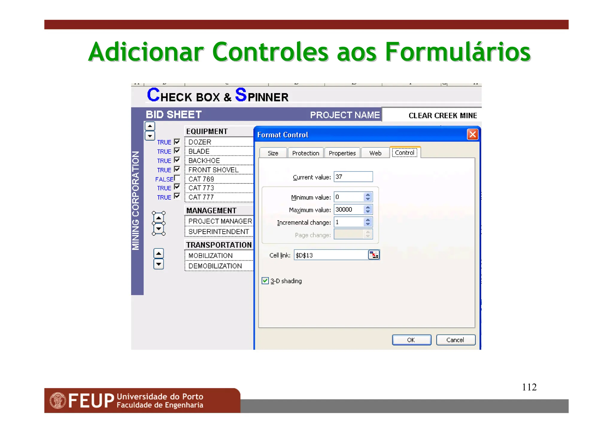 112
Adicionar Controles aos Formul
Adicionar Controles aos Formulá
ários
rios
 