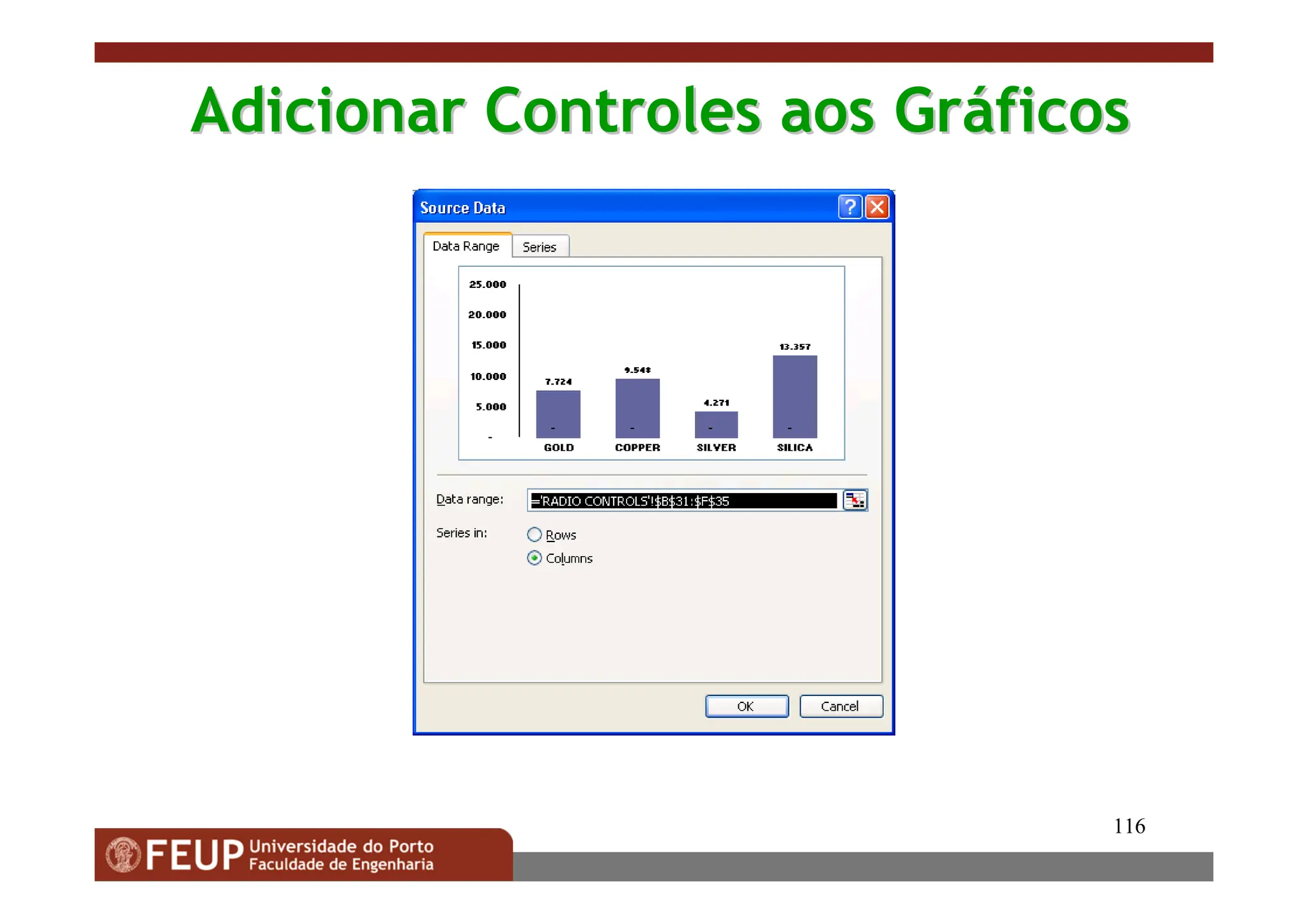 116
Adicionar Controles aos Gr
Adicionar Controles aos Grá
áficos
ficos
 