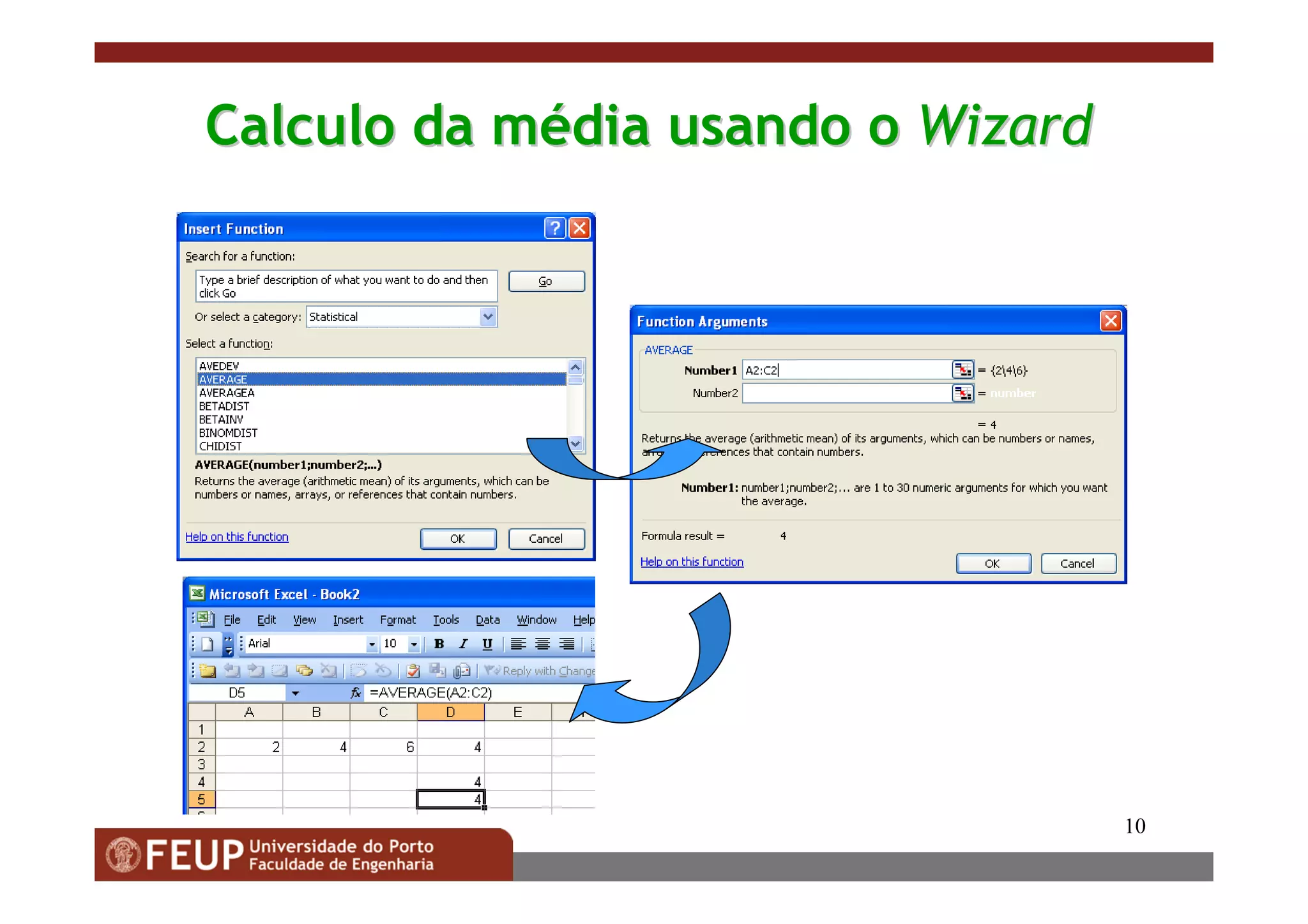 10
CalculoCalculo dada mméédiadia usandousando oo WizardWizard
 