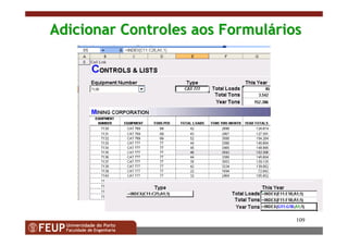 109
Adicionar Controles aos FormulAdicionar Controles aos Formulááriosrios
 