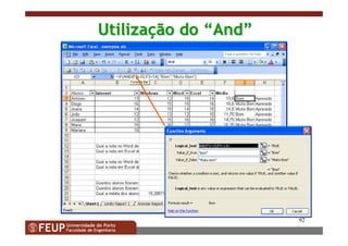 92
UtilizaUtilizaçção doão do ““AndAnd””
 