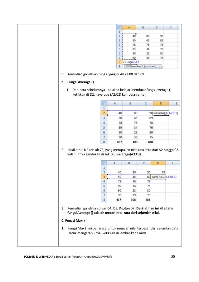 belajar excel basic