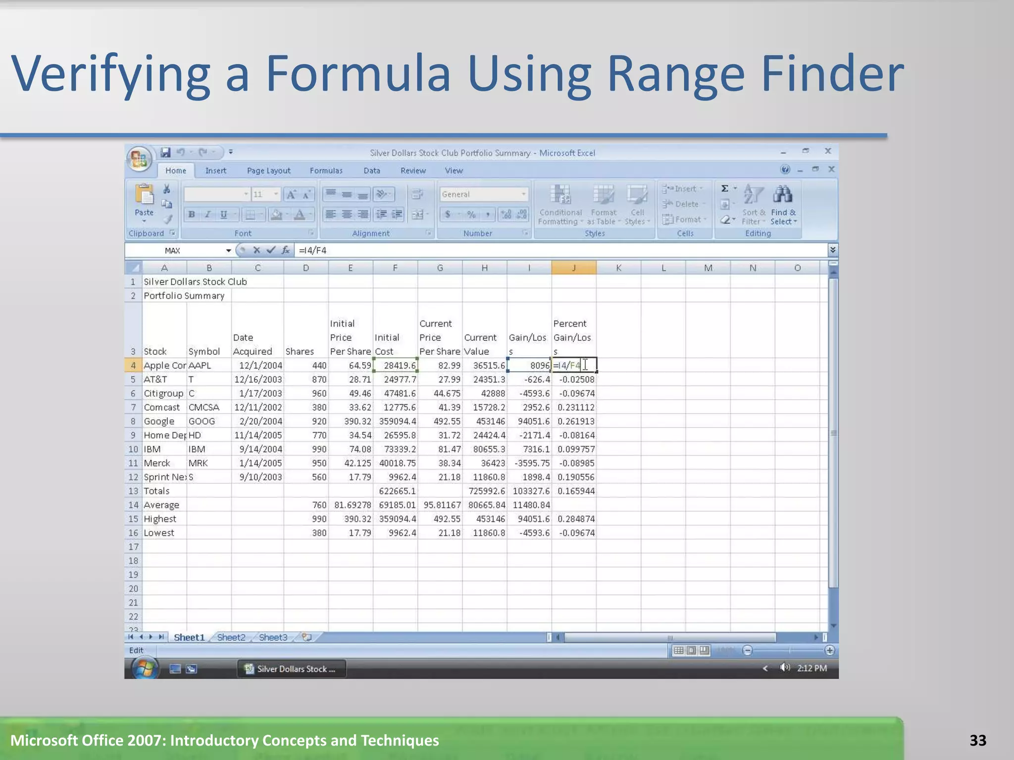 Excel chapter 2 | PPTX
