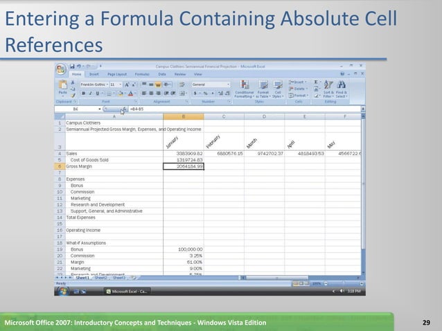 Excel chapter 3 | PPT