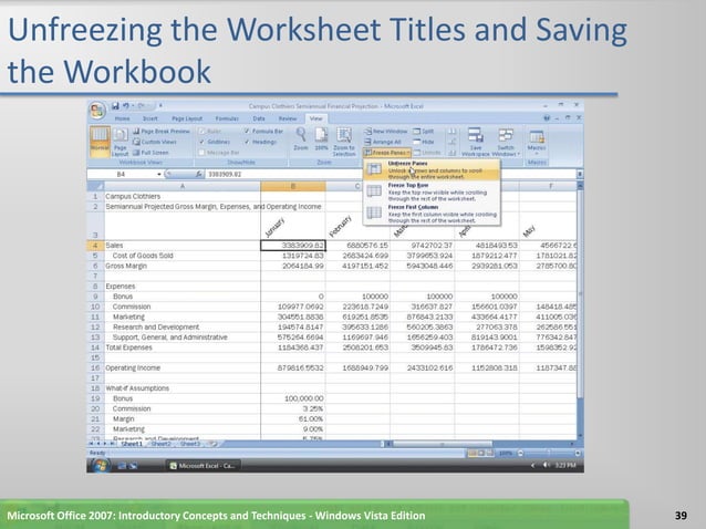 Excel chapter 3 | PPTX | Desktop Publishing | Computer Software and ...