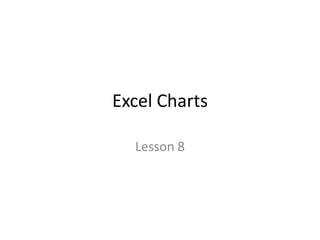 Excel Charts

  Lesson 8
 