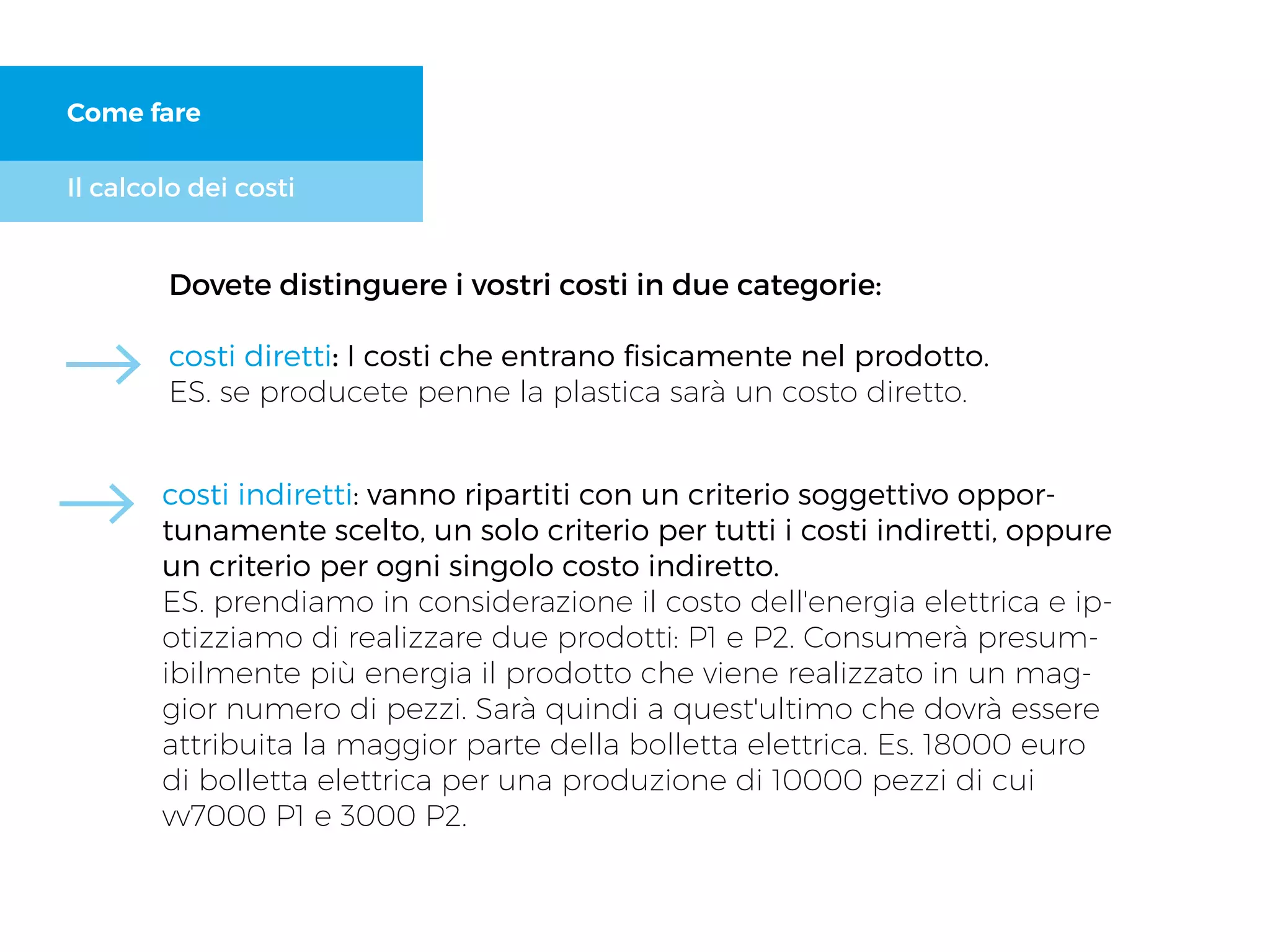 Excel: calcolare il costo del prodotto | PDF