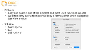 Excel Description and data analysis using Excel | PPTX