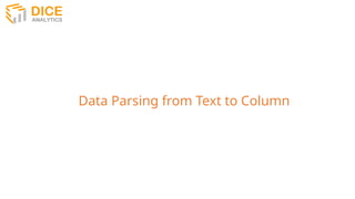 Excel Description and data analysis using Excel | PPTX
