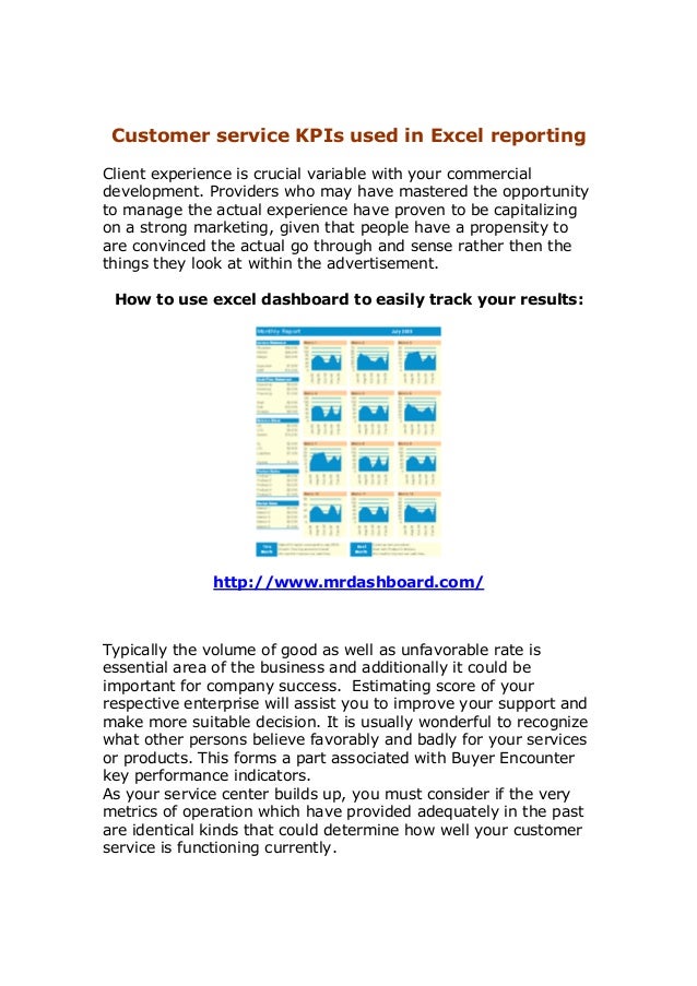 Excel Dashboard For Customer Service Kpi Reporting