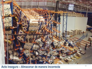 16
Acto inseguro – Almacenar de manera incorrecta
 