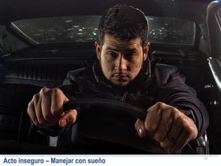 21
Acto inseguro – Manejar con sueño
 