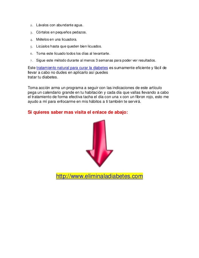 Excelente Tratamiento Natural Para Curar La Diabetes Excelente Tratamiento Natural Para Curar La Diabetes