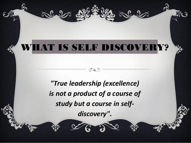 self-discovery
