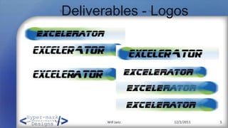 Deliverables - Logos




       Will Janz   12/2/2011   5
 