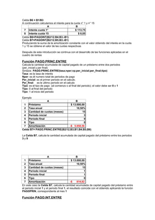 Excel financiero en word