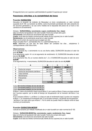 Excel financiero en word