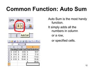 Excel for beginners class 2 | PPT