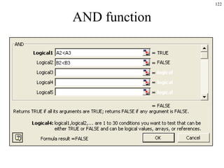 122
AND function
 