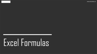 Excel Formulas and Functions | Edureka | PPT