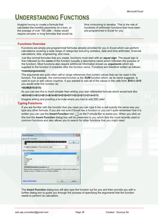 Excel Fundamentals | PDF