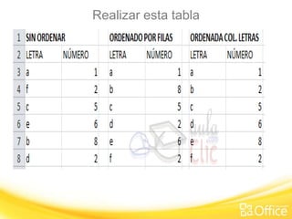 Realizar esta tabla
 