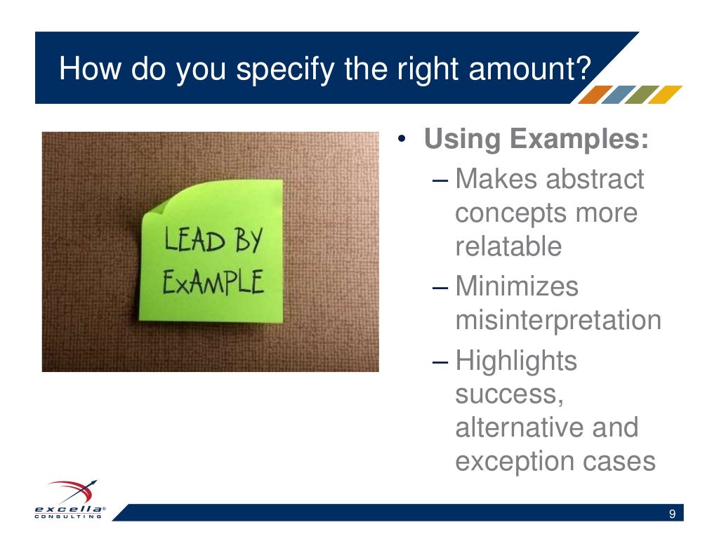 Modeling Requirements Using Examples