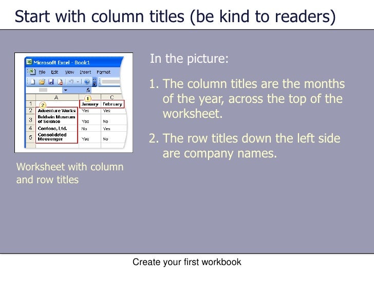 Excel Lecture