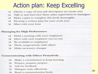 Action plan: Keep Excelling
120
 
