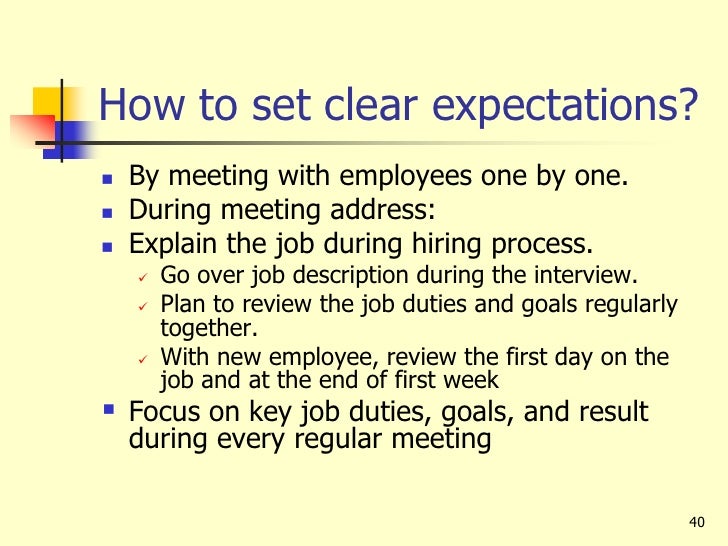 employee expectations excellence in supervision employee expectations excellence in supervision