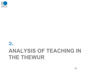 Analysis of teaching in the THEWUR2.13