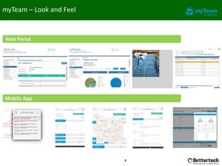 myTeam – Look and Feel
7
Web Portal
Mobile App
 