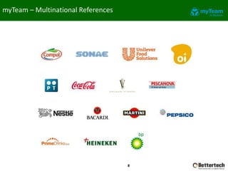 myTeam – Multinational References
8
 