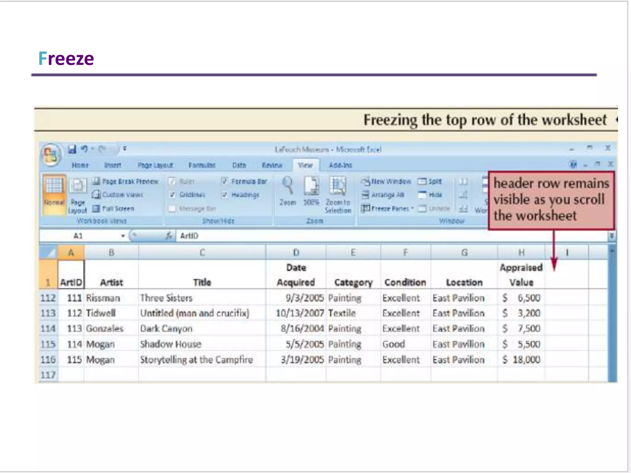 SYNTAX OF IF
=IF(LOGICAL TEXT, VALUE IF TRUE, VALUE IF FALSE)
LOGICAL TEXT-
Any value or expression that can be
evaluated to TRUE or FALSE.
VALUE IF TRUE-
Value that is returned if logical text is
TRUE.
VALUE IF FALSE-
Value that is returned if logical text is
FALSE.
IN COLUMN B DIFFERENT CONDITIONS ARE USED AND BASED
ON THIS, IN COLUMN C DIFFERENT RESULTS ARE SHOWN.
=
=
=
=
=
=
=
Logical Functions
 